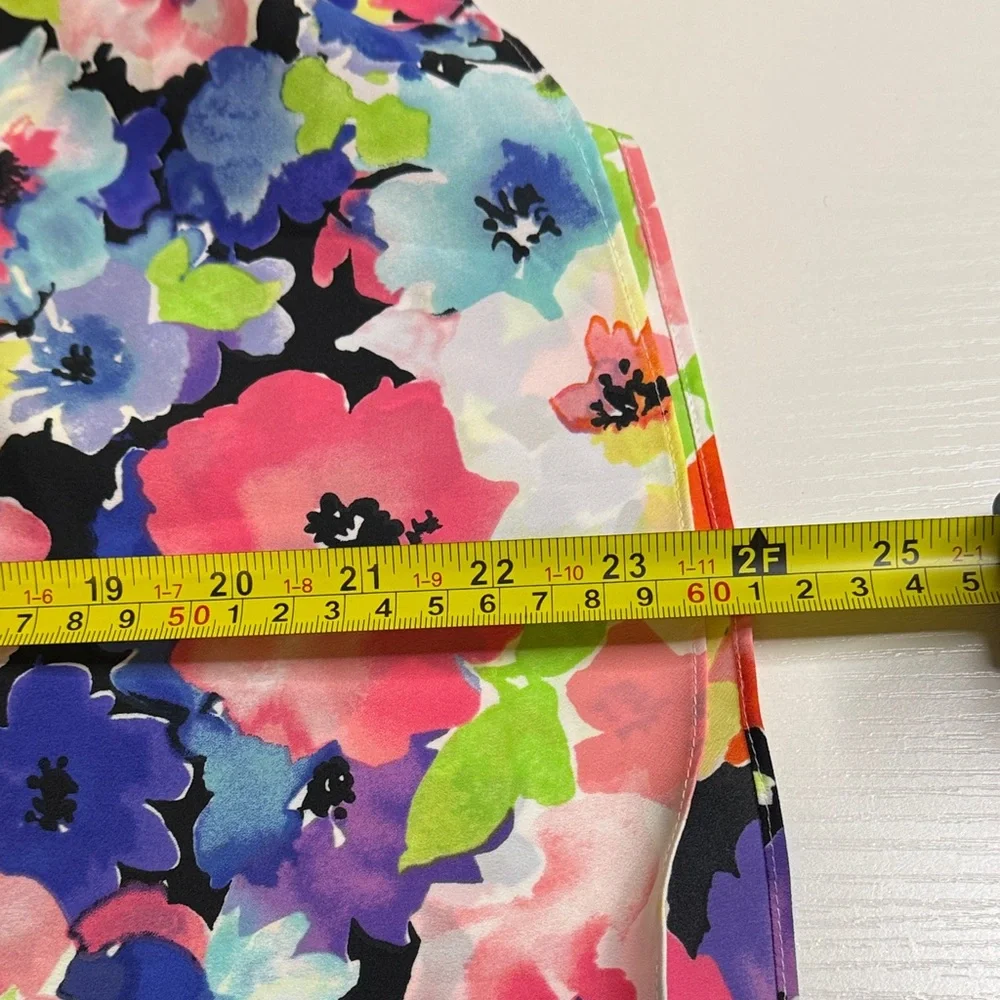 Lauren Ralph Lauren Floral Georgette  Asymmetrical Skirt